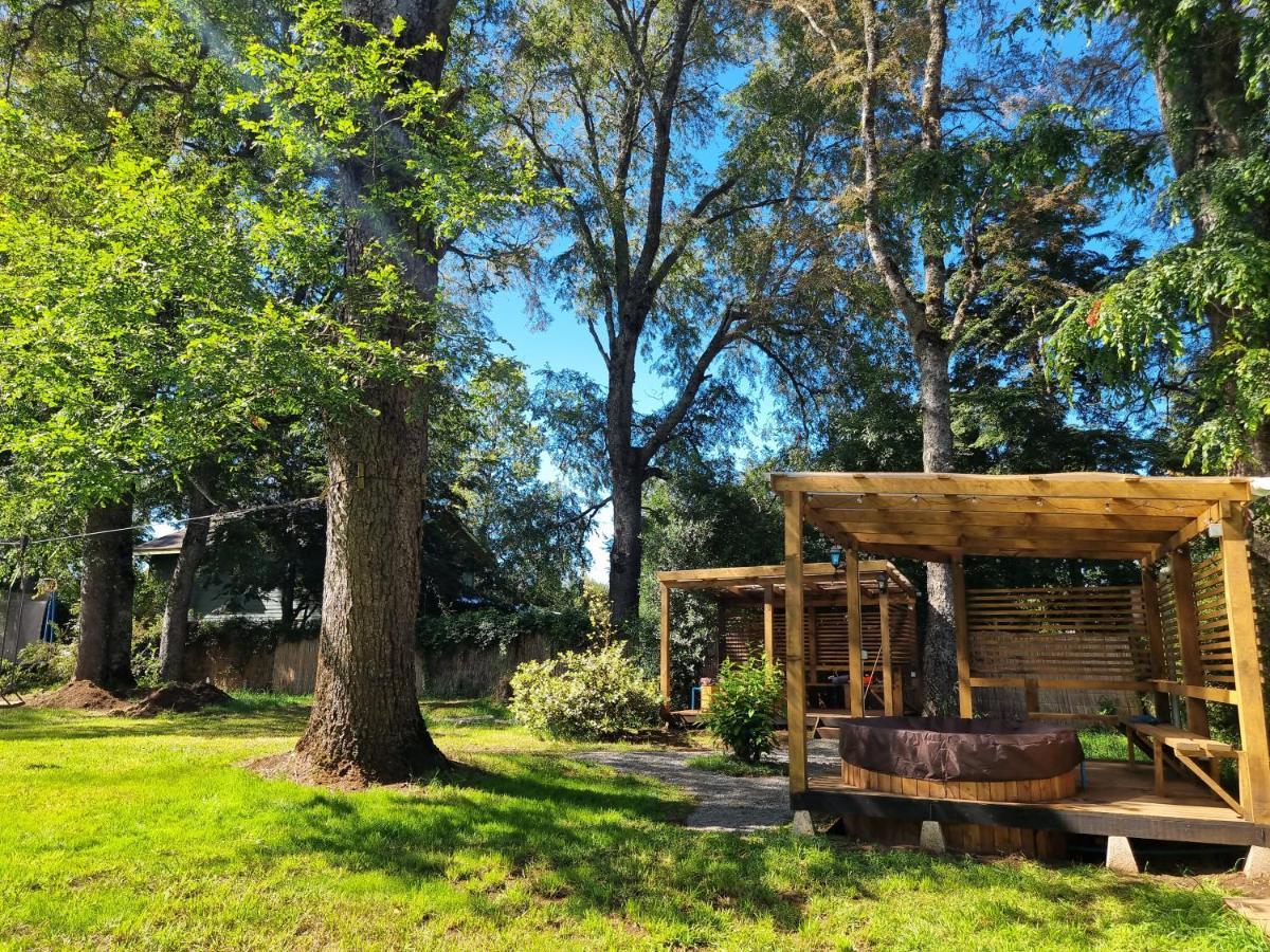 La Casa Del Arbol Villarrica Cabanas-Piscina-Tinajas Exterior foto