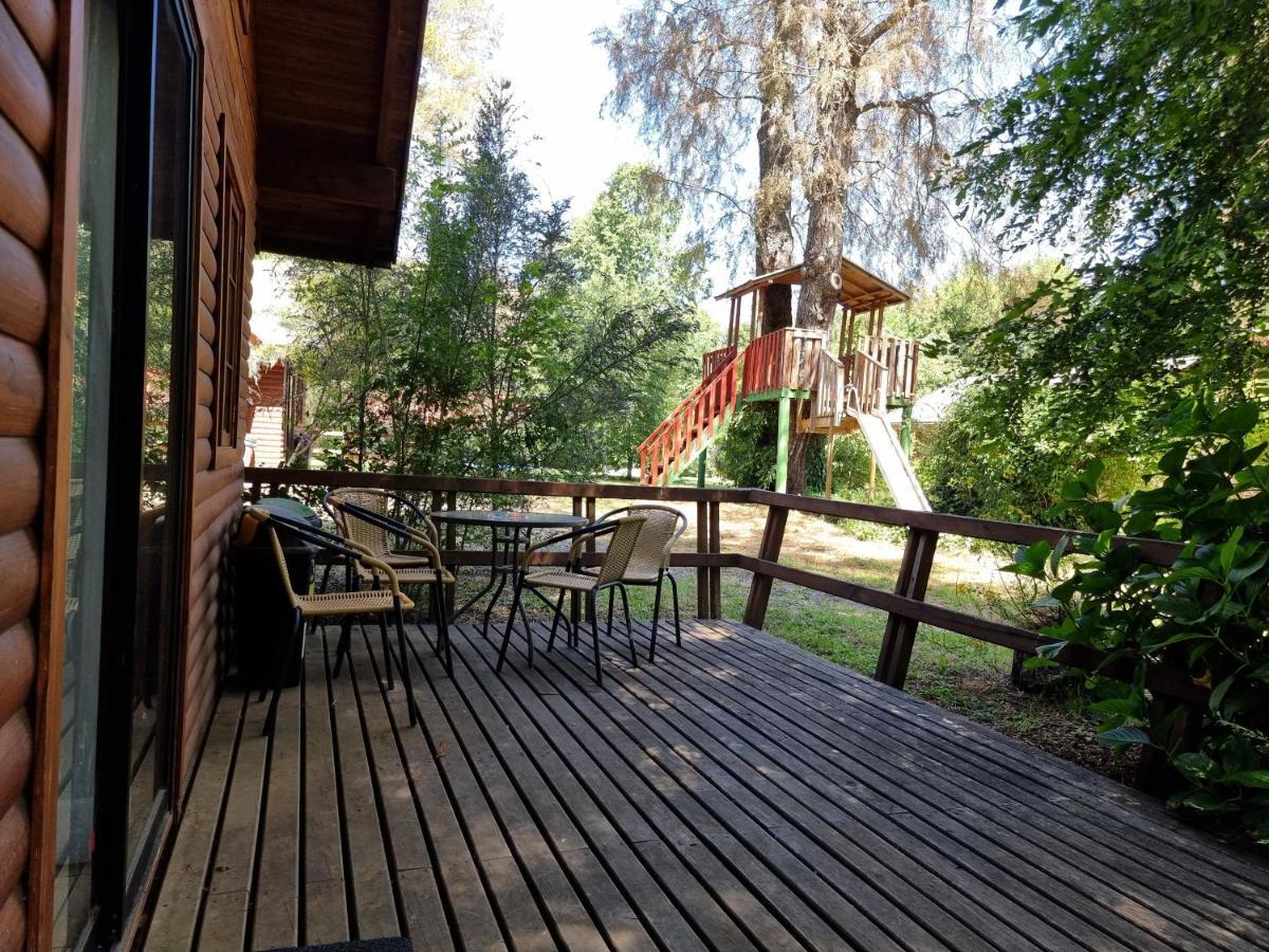 La Casa Del Arbol Villarrica Cabanas-Piscina-Tinajas Exterior foto